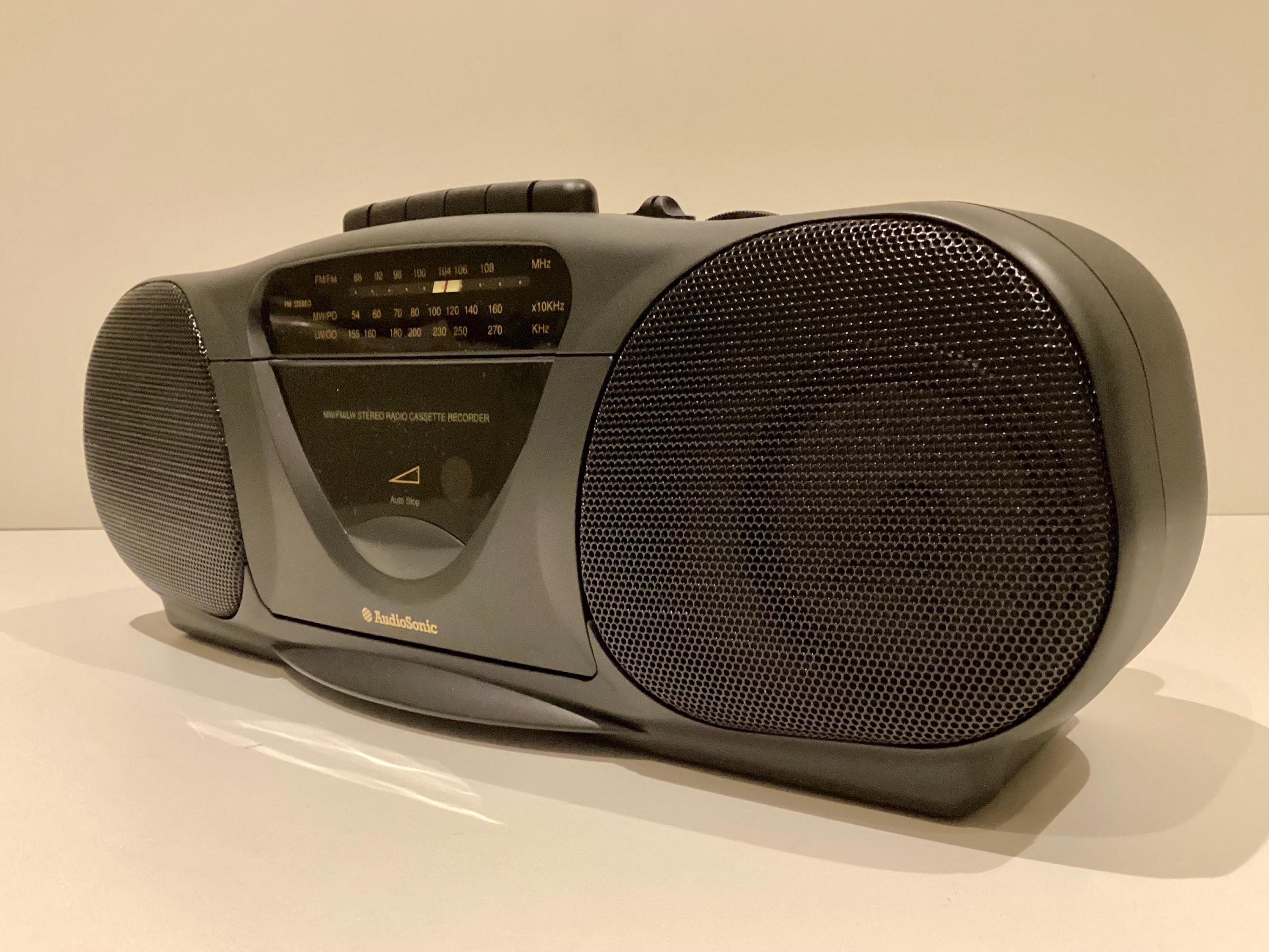 Vintage Boombox | NOS AudioSonic TBS5135 Stereo Radio Cassette, New Old Stock 1990s — photo 10 of 11