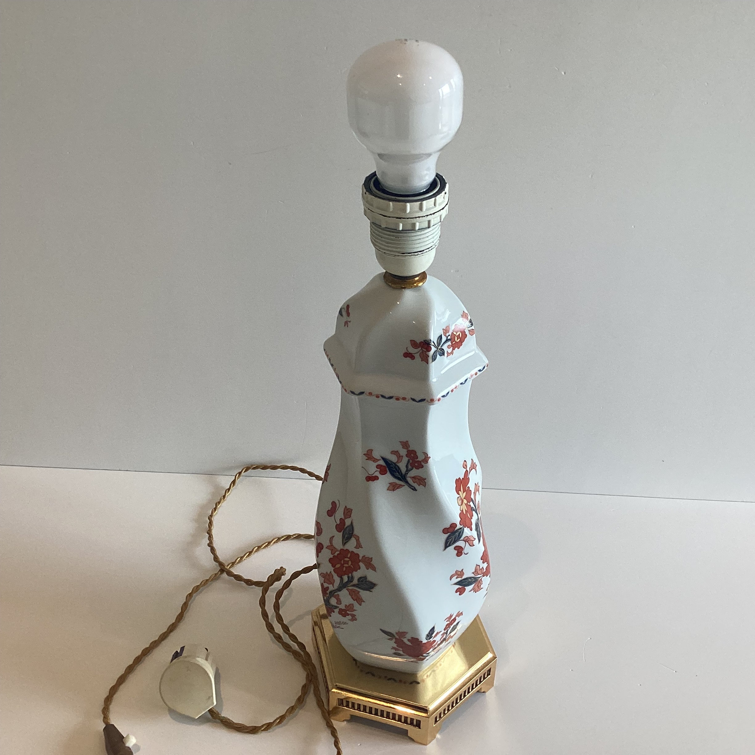 Porcelaine Lamp | 1950s De Paris Made In France Rare Home Decor — photo 5 of 9