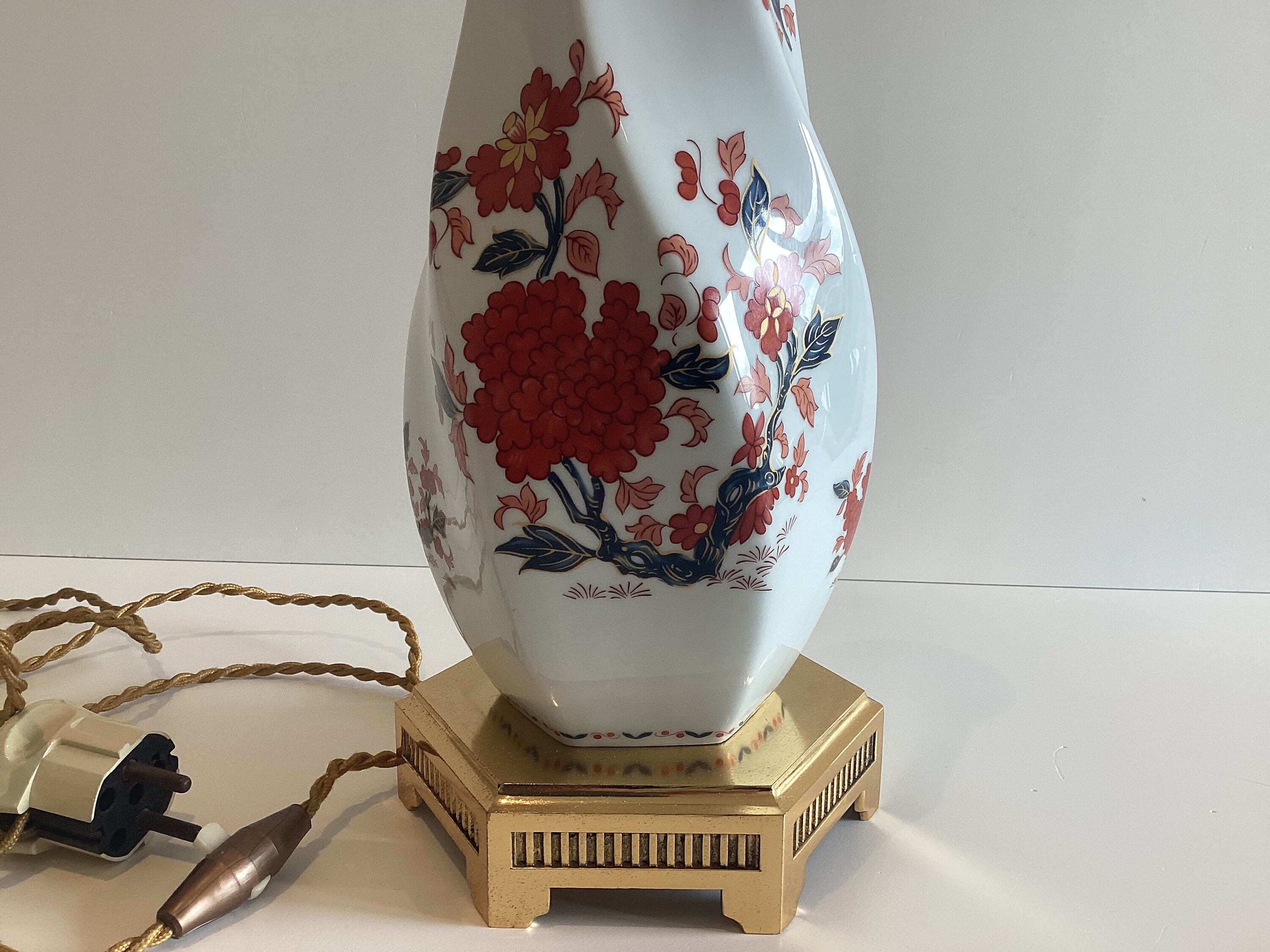 Porcelaine Lamp | 1950s De Paris Made In France Rare Home Decor — photo 6 of 9