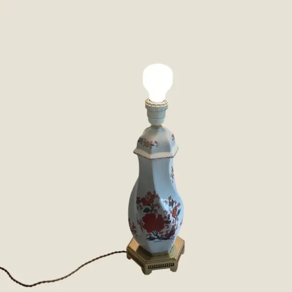 Porcelaine Lamp | 1950s De Paris Made In France Rare Home Decor