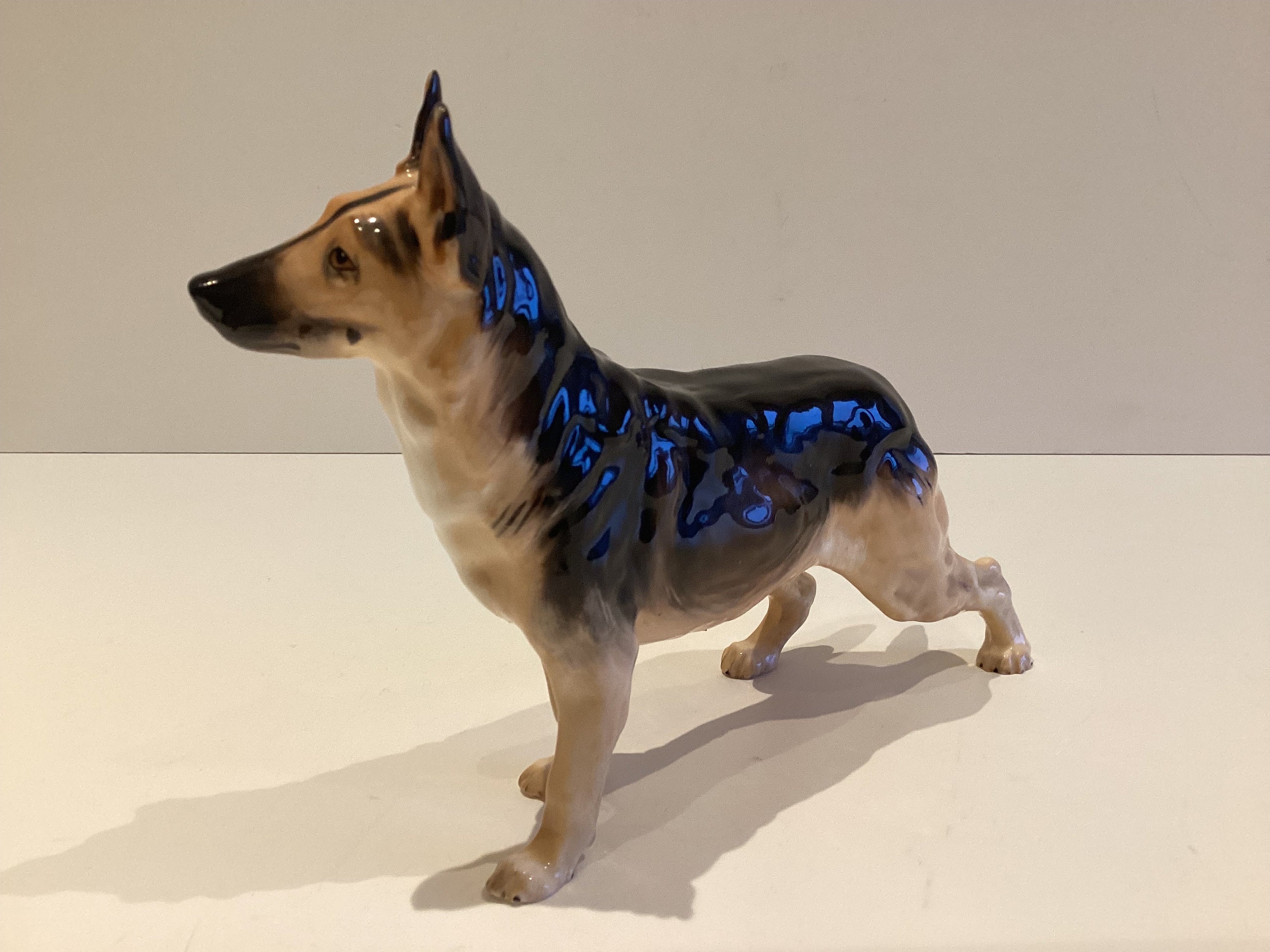 Vintage Porcelain Dog | Royal Doulton 1940s German Shepherd HN1116, Frederick Daws Design — photo 7 of 9
