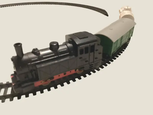 Vintage Toy Train Set | HWN Eisenbahn 1950s Western Germany, Battery Operated Complete