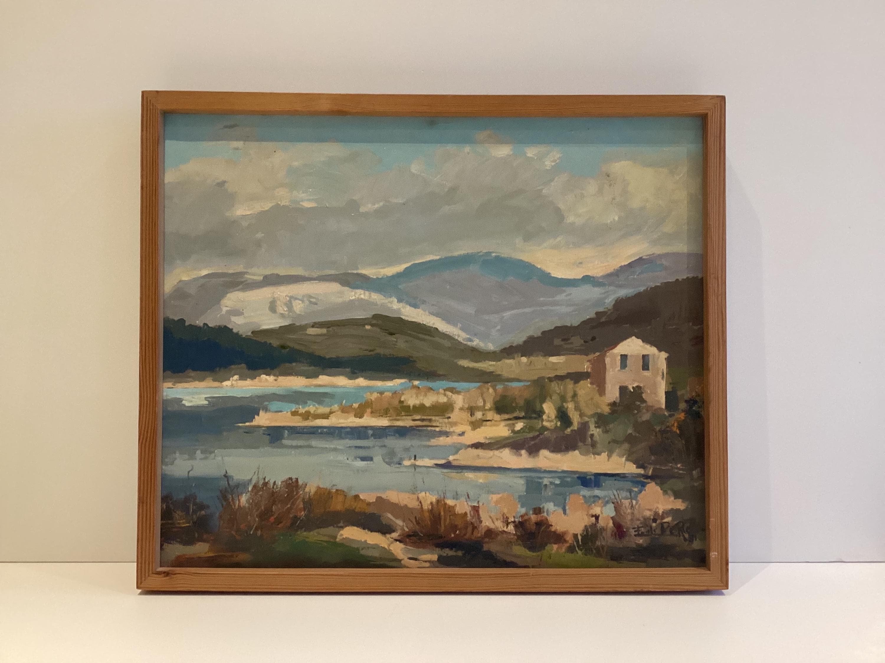Vintage Seascape Painting | 1981 Impressionist Oil on Canvas, Signed & Dated Marine Art — photo 2 of 9