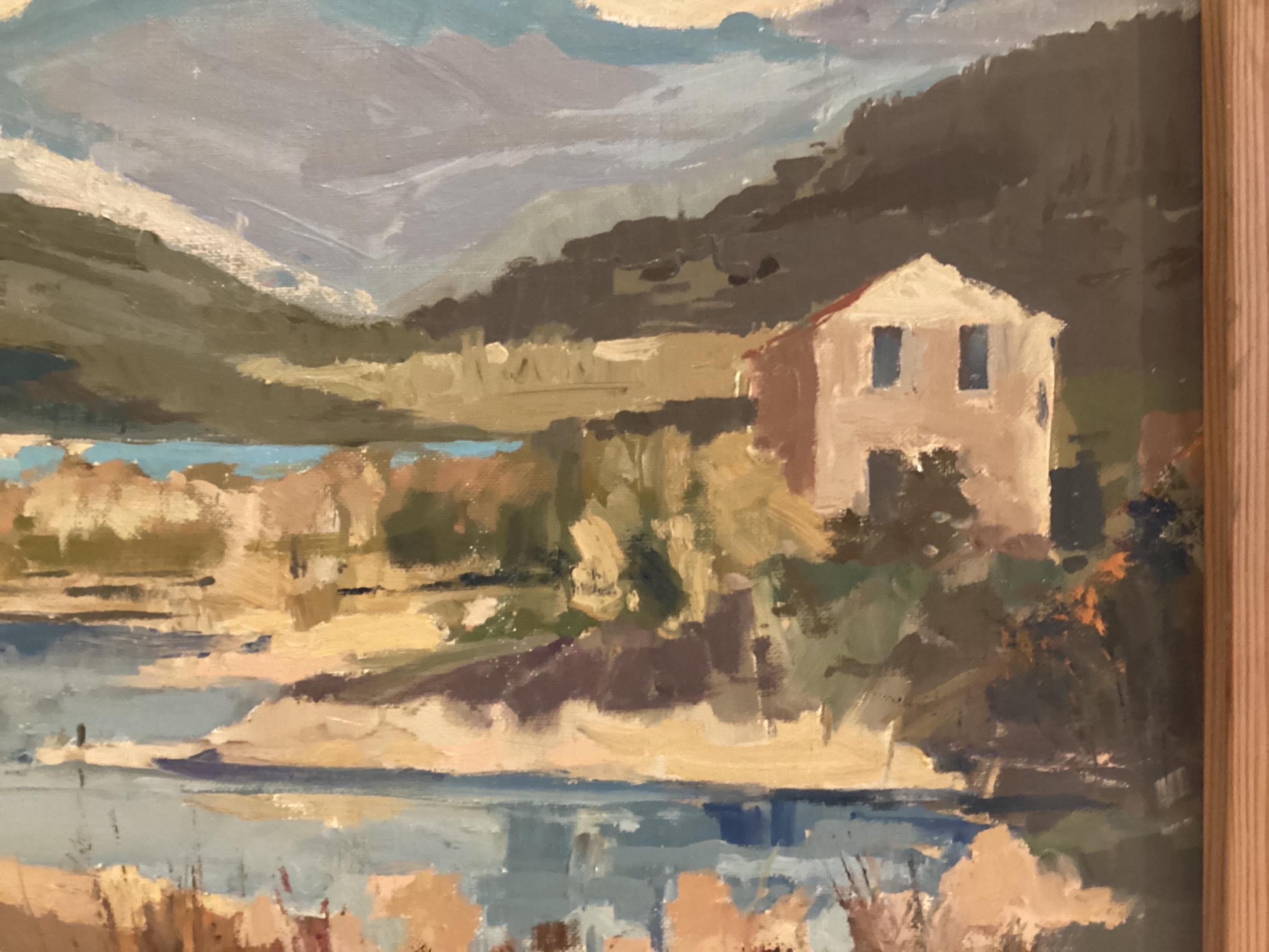 Vintage Seascape Painting | 1981 Impressionist Oil on Canvas, Signed & Dated Marine Art — photo 4 of 9