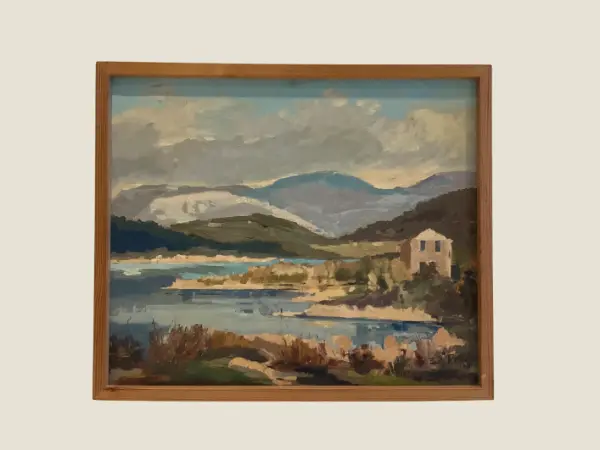 Vintage Seascape Painting | 1981 Impressionist Oil on Canvas, Signed & Dated Marine Art