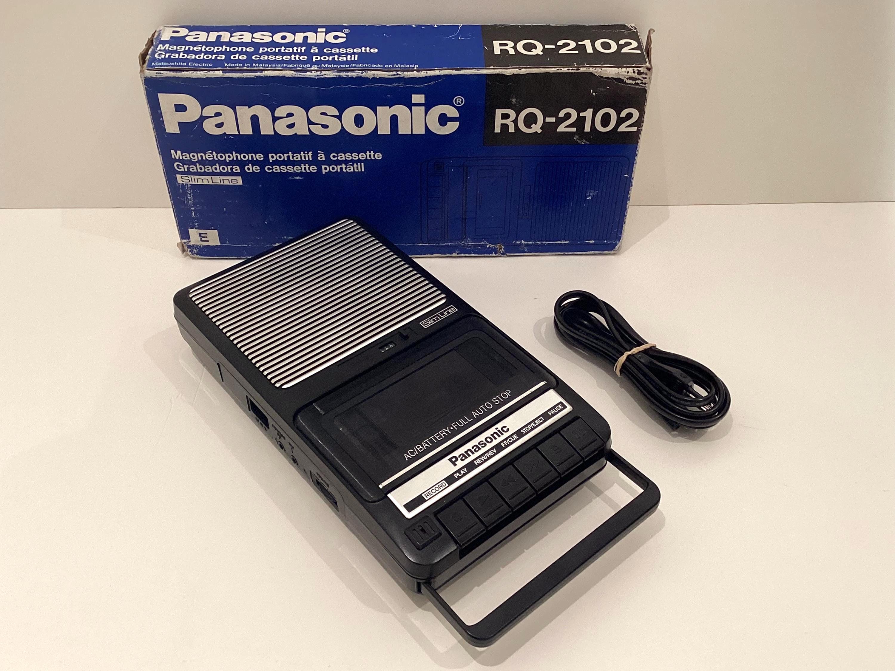 Vintage Cassette Recorder Panasonic RQ-2102 (1990s), Slim Line Portable, Working Auto-Stop, Tested — photo 4 of 11