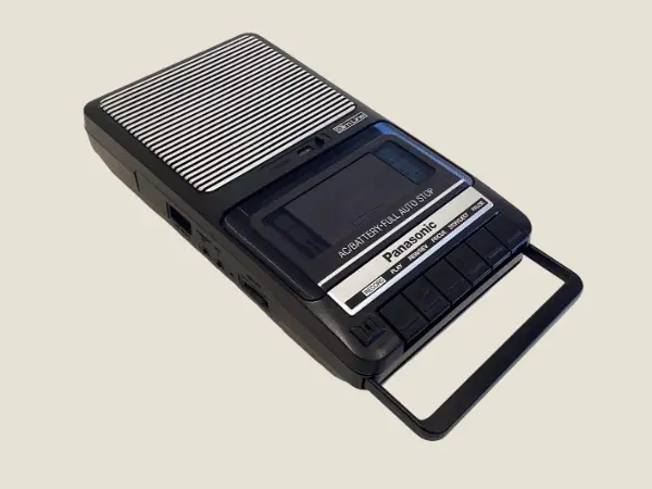 Vintage Cassette Recorder Panasonic RQ-2102 (1990s), Slim Line Portable, Working Auto-Stop, Tested
