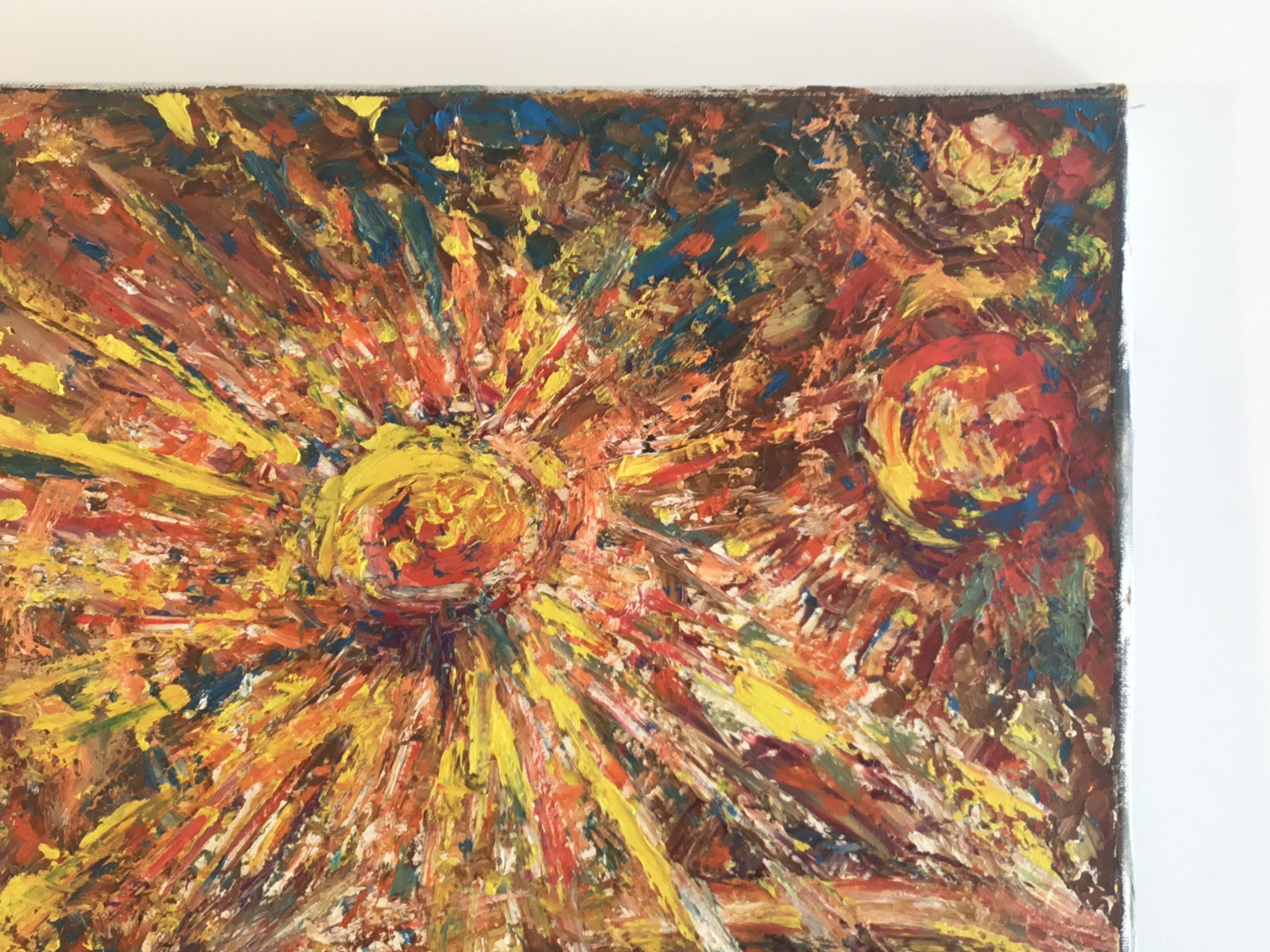 Vintage Abstract Painting | 1950s German Avant-Garde, Oil on Canvas Signed — photo 8 of 9