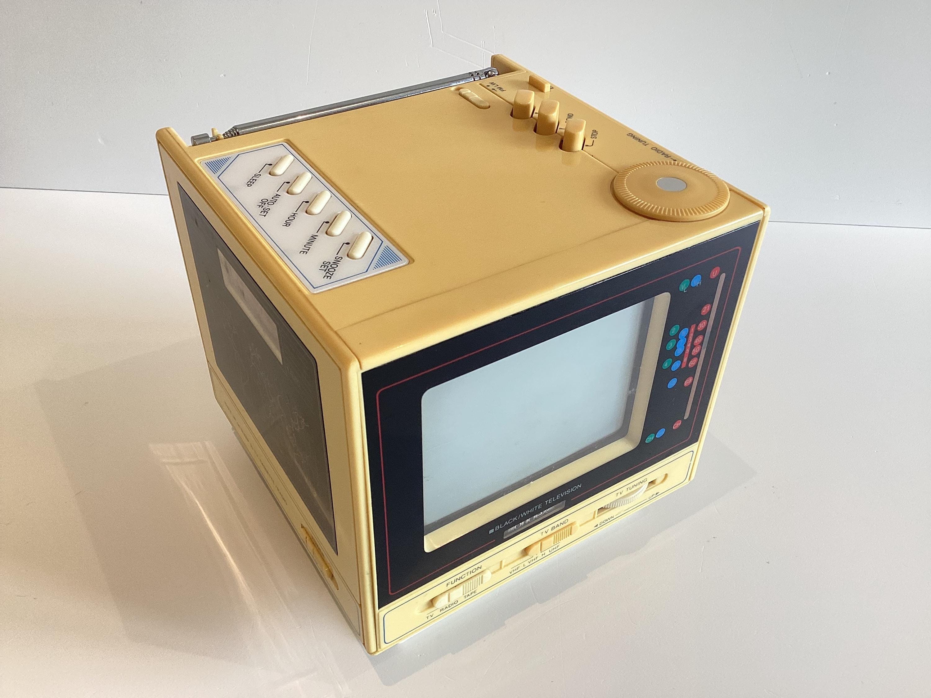 Vintage Radio TV Ondex TRK-60 Cube (1980s), Cassette Player, Television, Alarm Clock, Working — photo 6 of 10