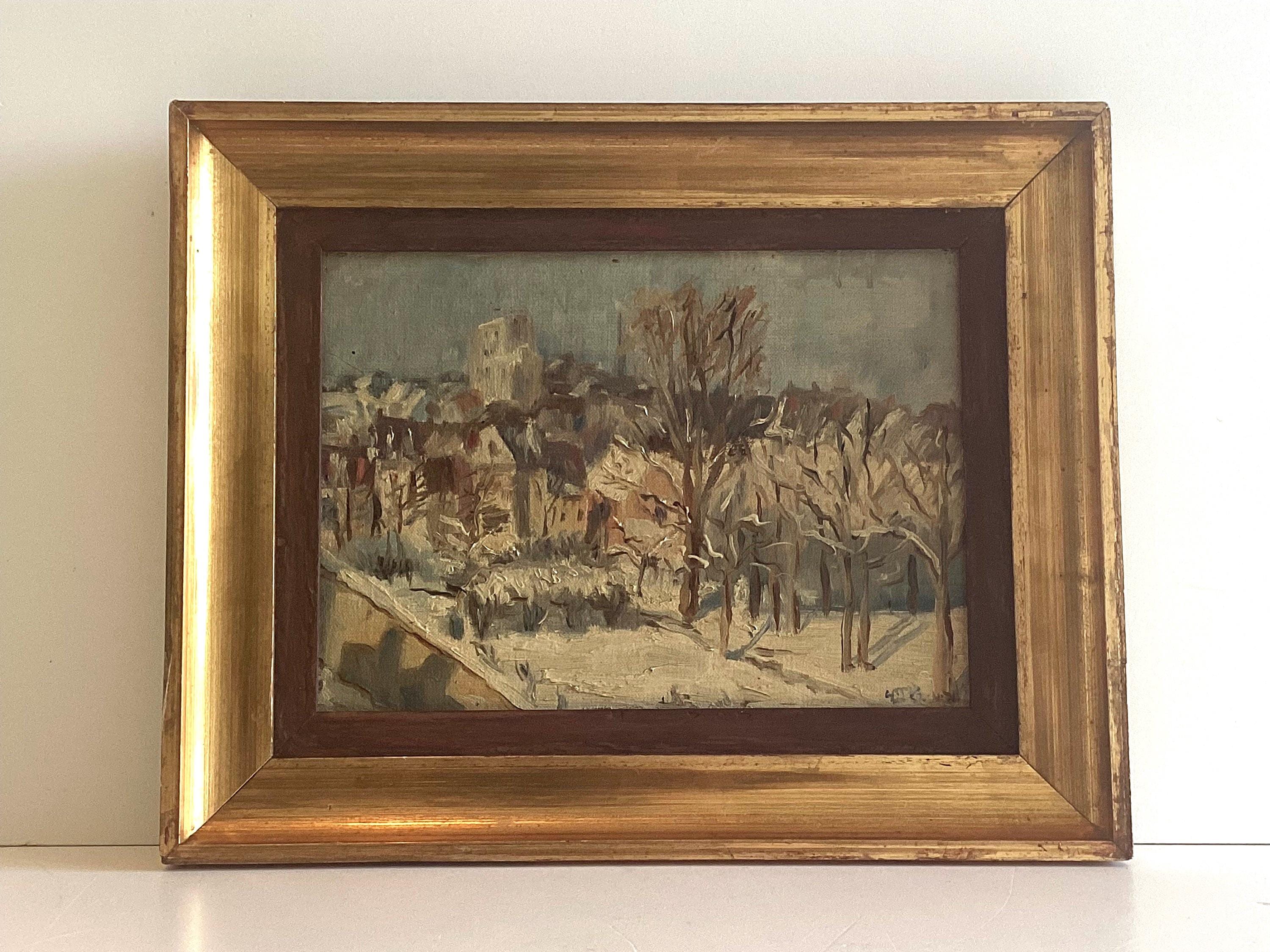 landscape with snow (1937) French Painting — photo 2 of 8