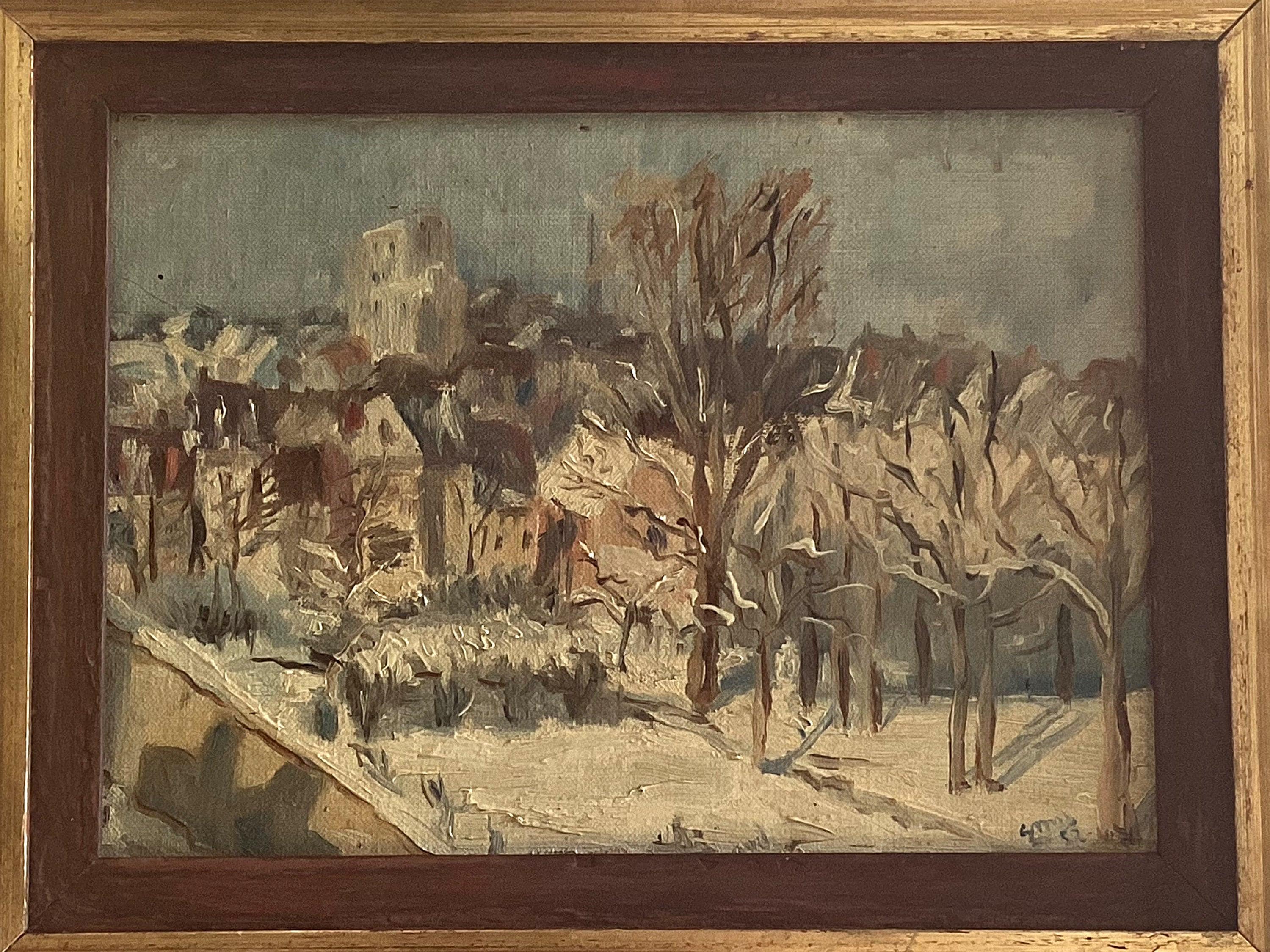 landscape with snow (1937) French Painting — photo 4 of 8