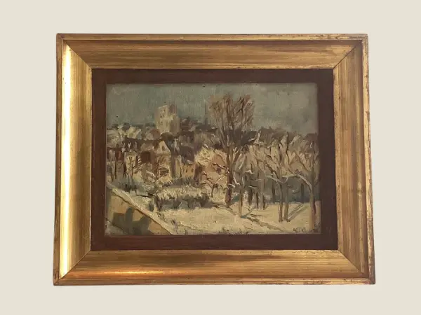 landscape with snow (1937) French Painting