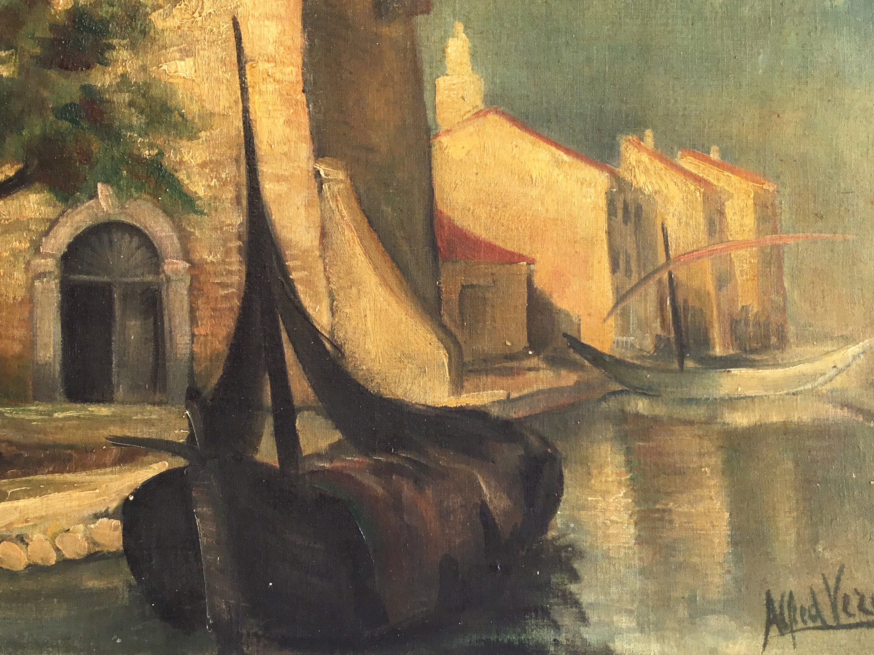 Vintage Seascape Painting | 1930s Alfred Verdier French School, Oil on Canvas — photo 4 of 10
