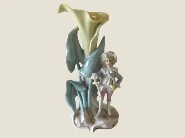 Vintage German Porcelain | 1930s Hand Painted Figurine, Numbered 2459 Miniature