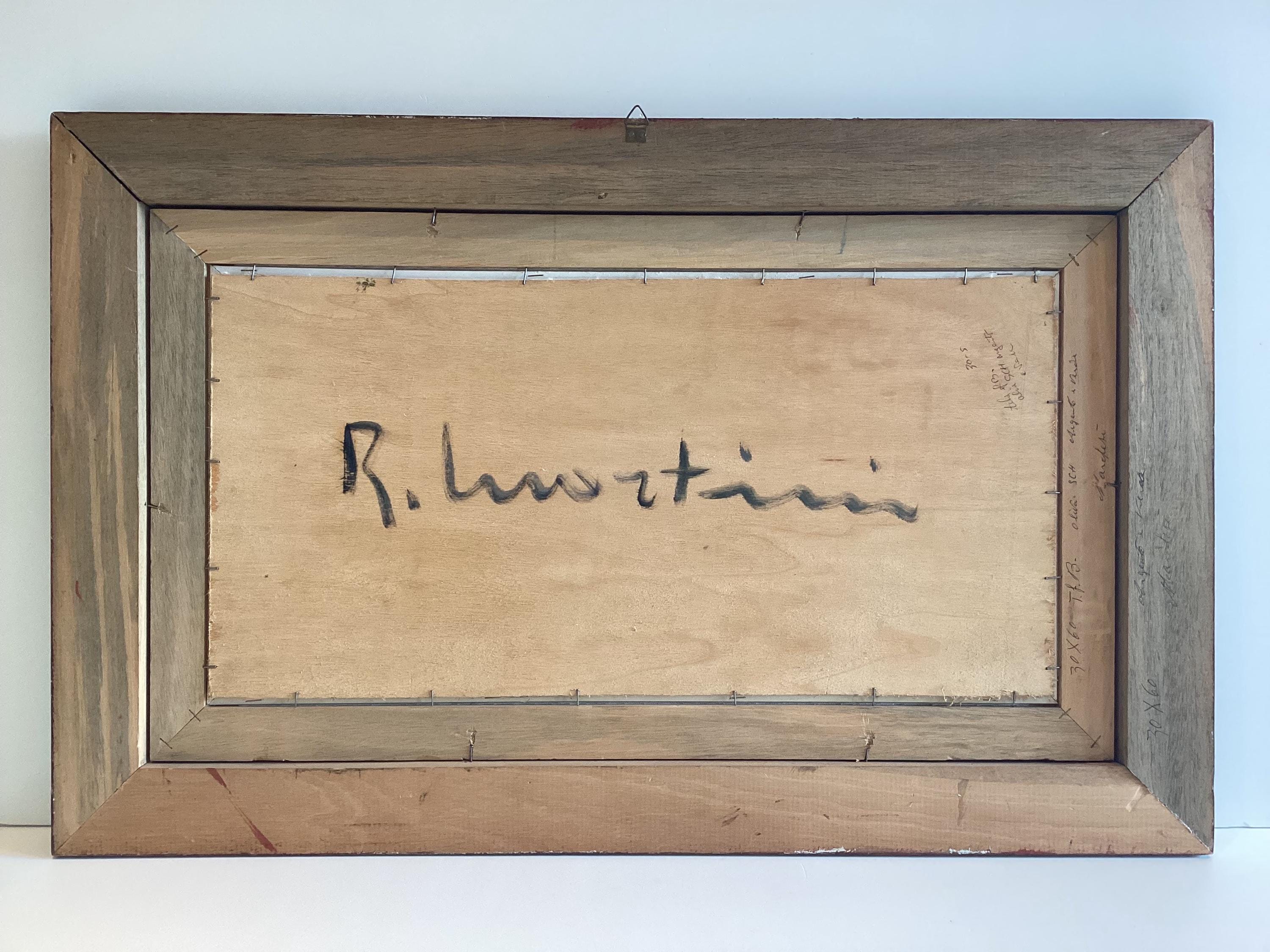 Vintage Italian Painting – Buttero on Horseback (1960s) by Renzo Martini — photo 10 of 10