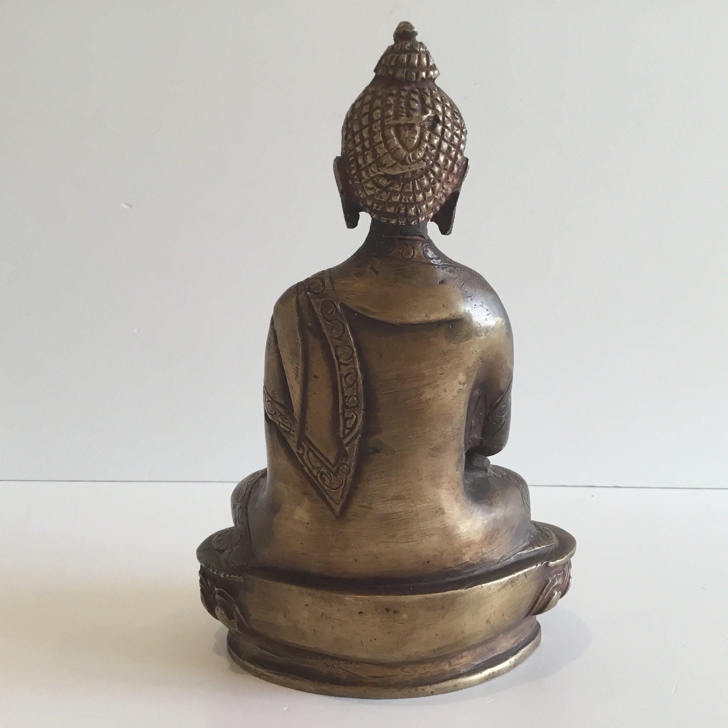 Vintage Buddha 1950s | Nepalese Statue, Handmade Bronze  Sculpture — photo 6 of 9