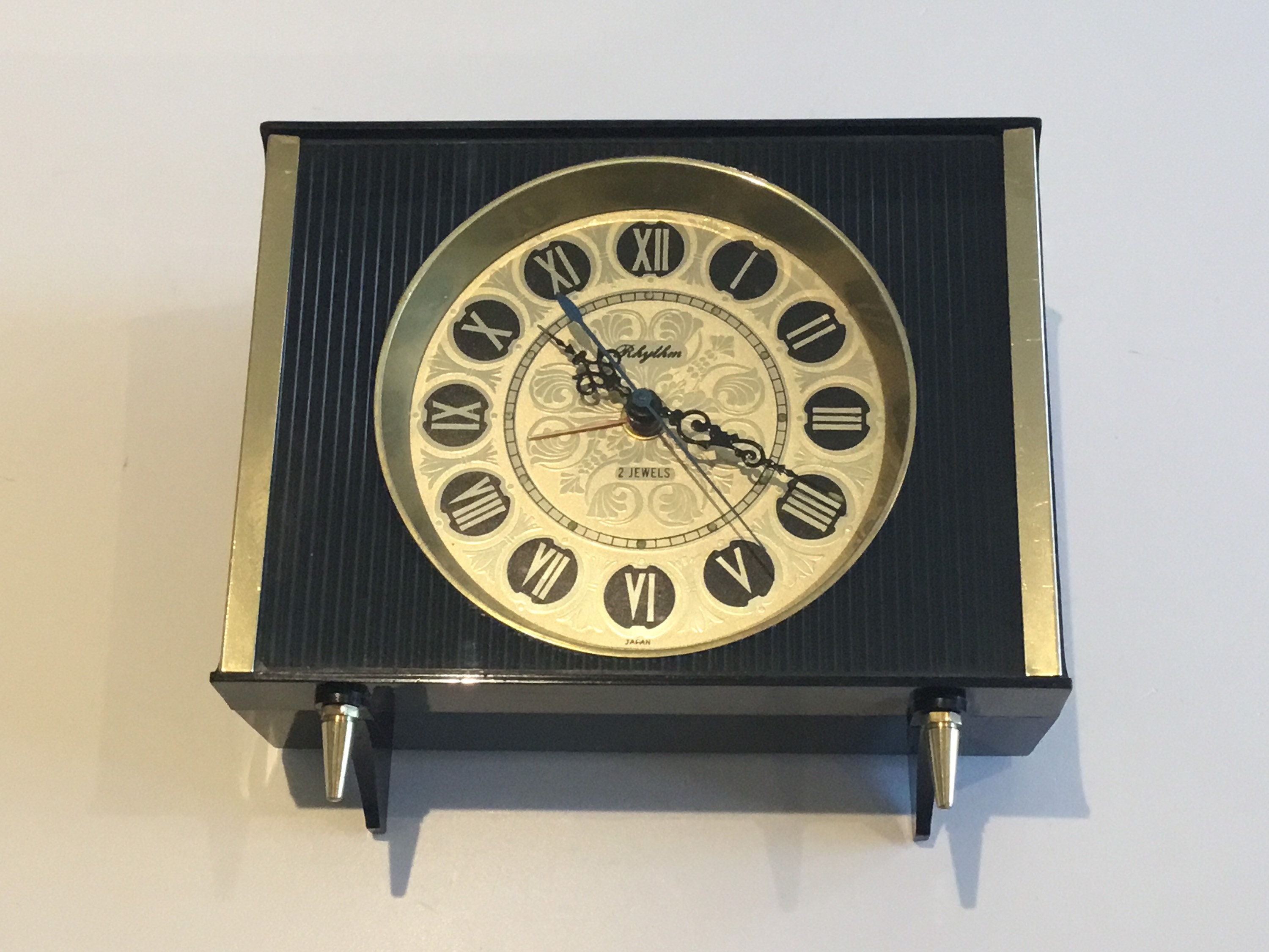 Rare Mechanical Rhythm 2 Jewels Alarm Clock (1967) Made In Japan NO. 51028 — photo 5 of 11