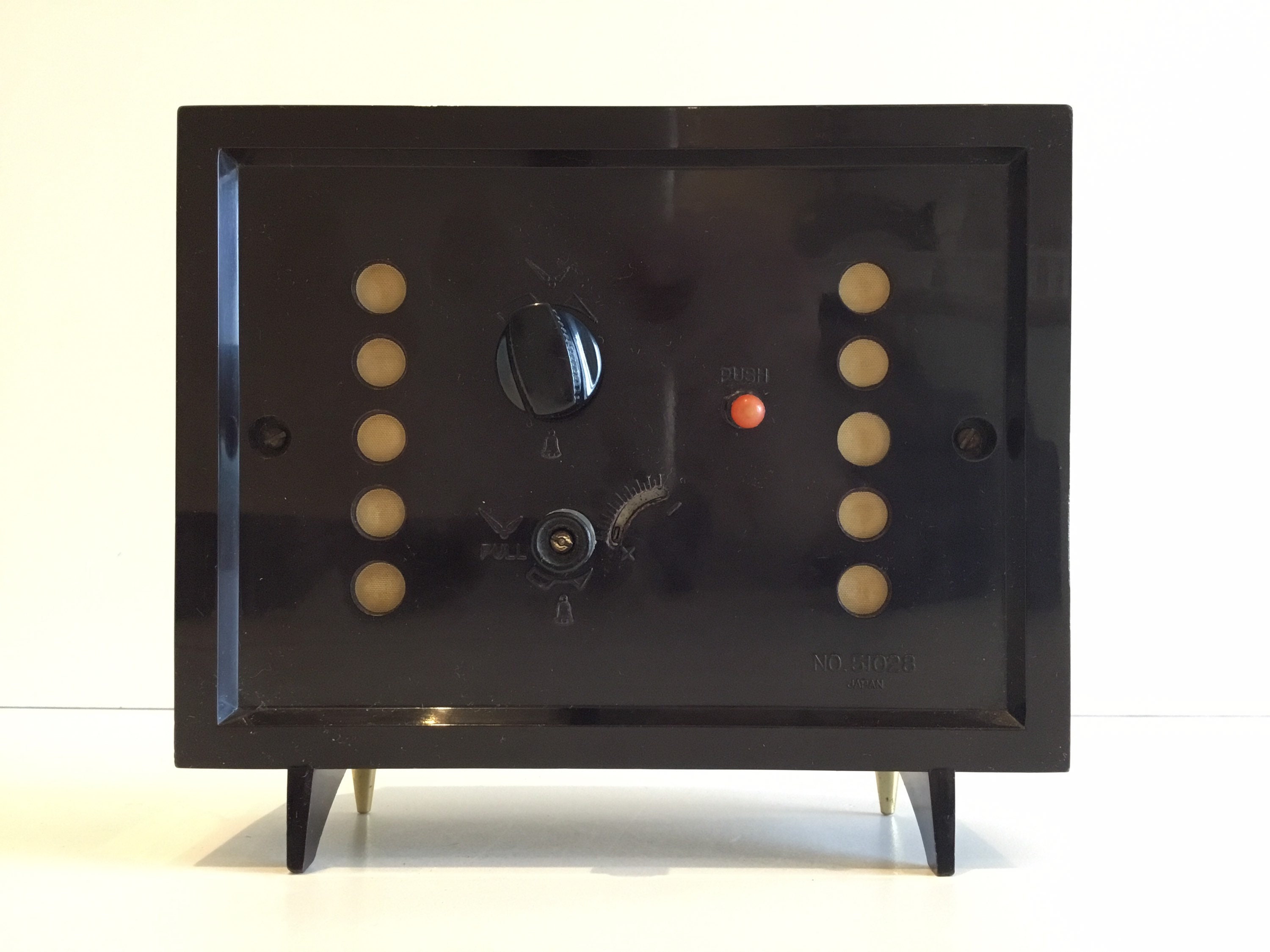 Rare Mechanical Rhythm 2 Jewels Alarm Clock (1967) Made In Japan NO. 51028 — photo 6 of 11
