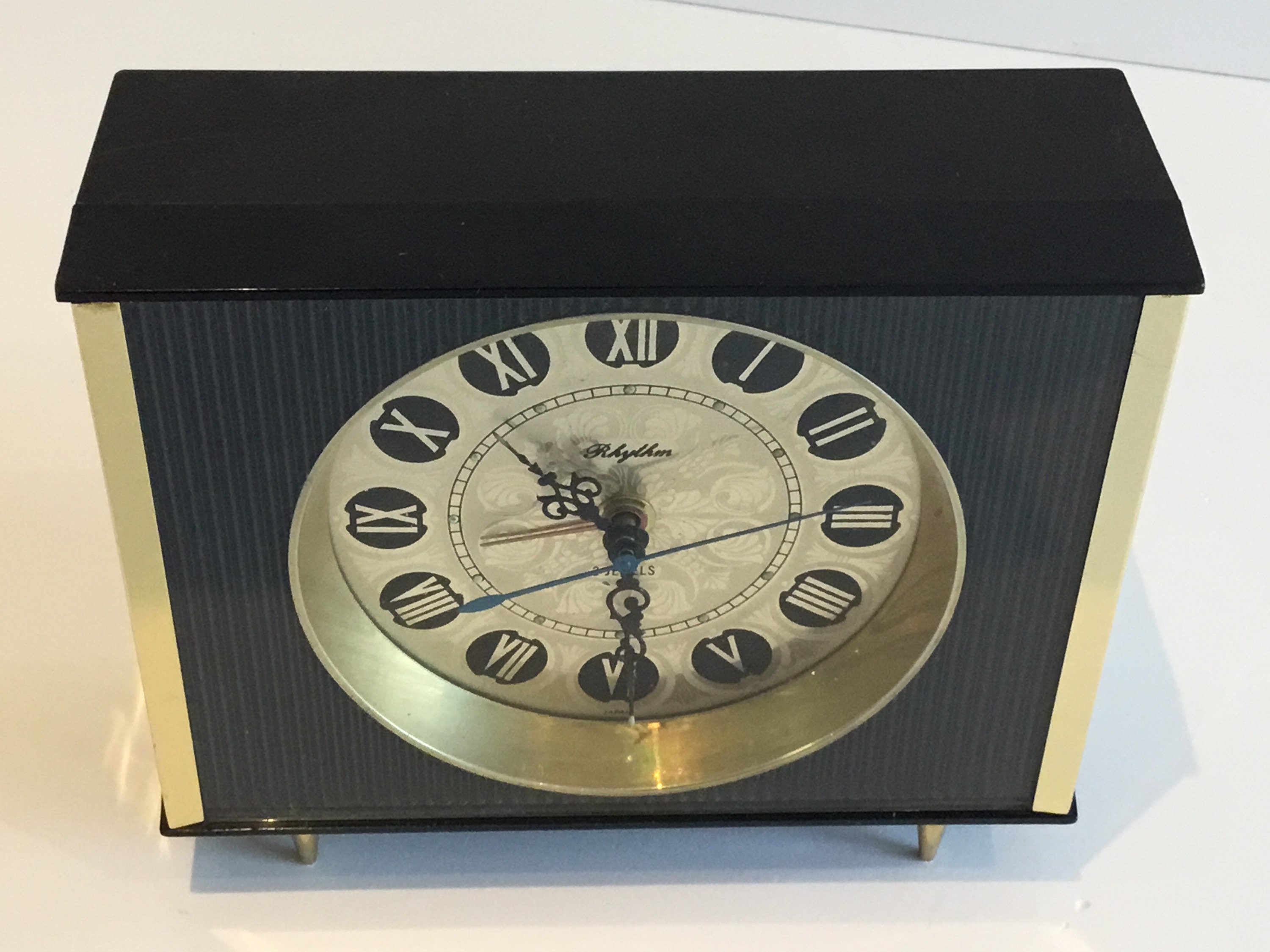 Rare Mechanical Rhythm 2 Jewels Alarm Clock (1967) Made In Japan NO. 51028 — photo 9 of 11