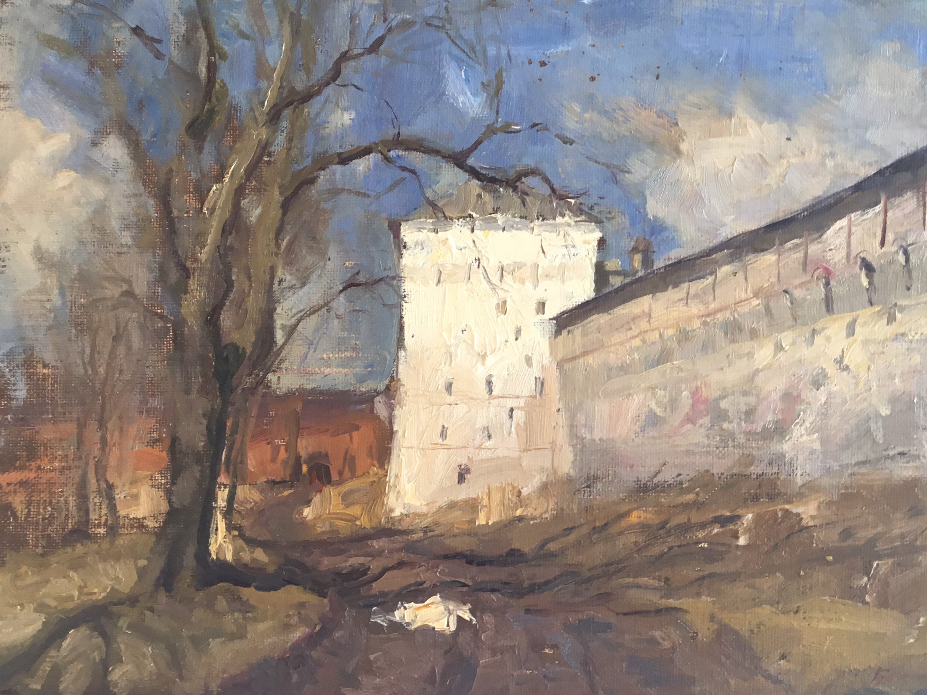 Rare Painting “1950s” oil on canvas cardboard — photo 4 of 11
