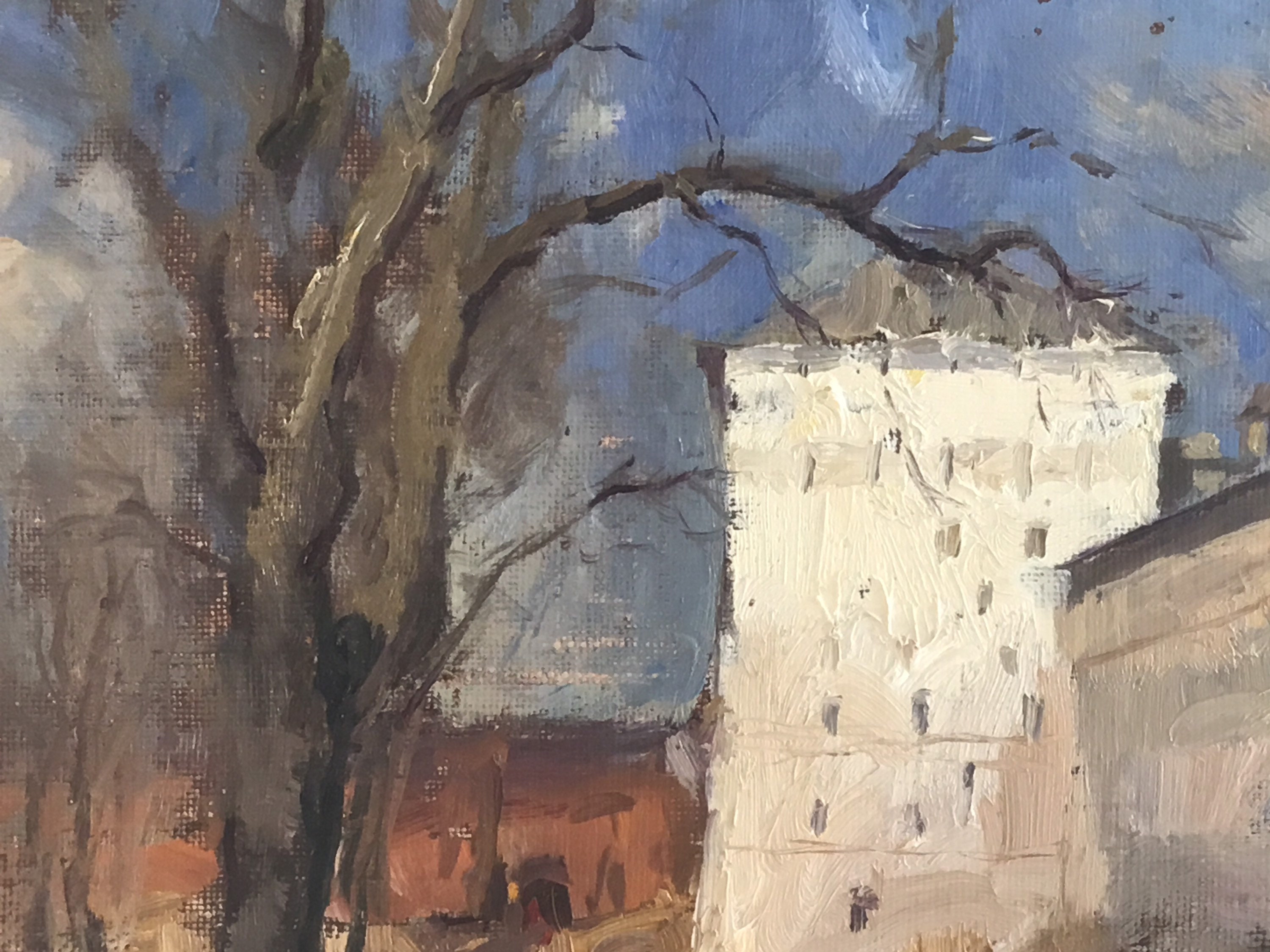 Rare Painting “1950s” oil on canvas cardboard — photo 5 of 11