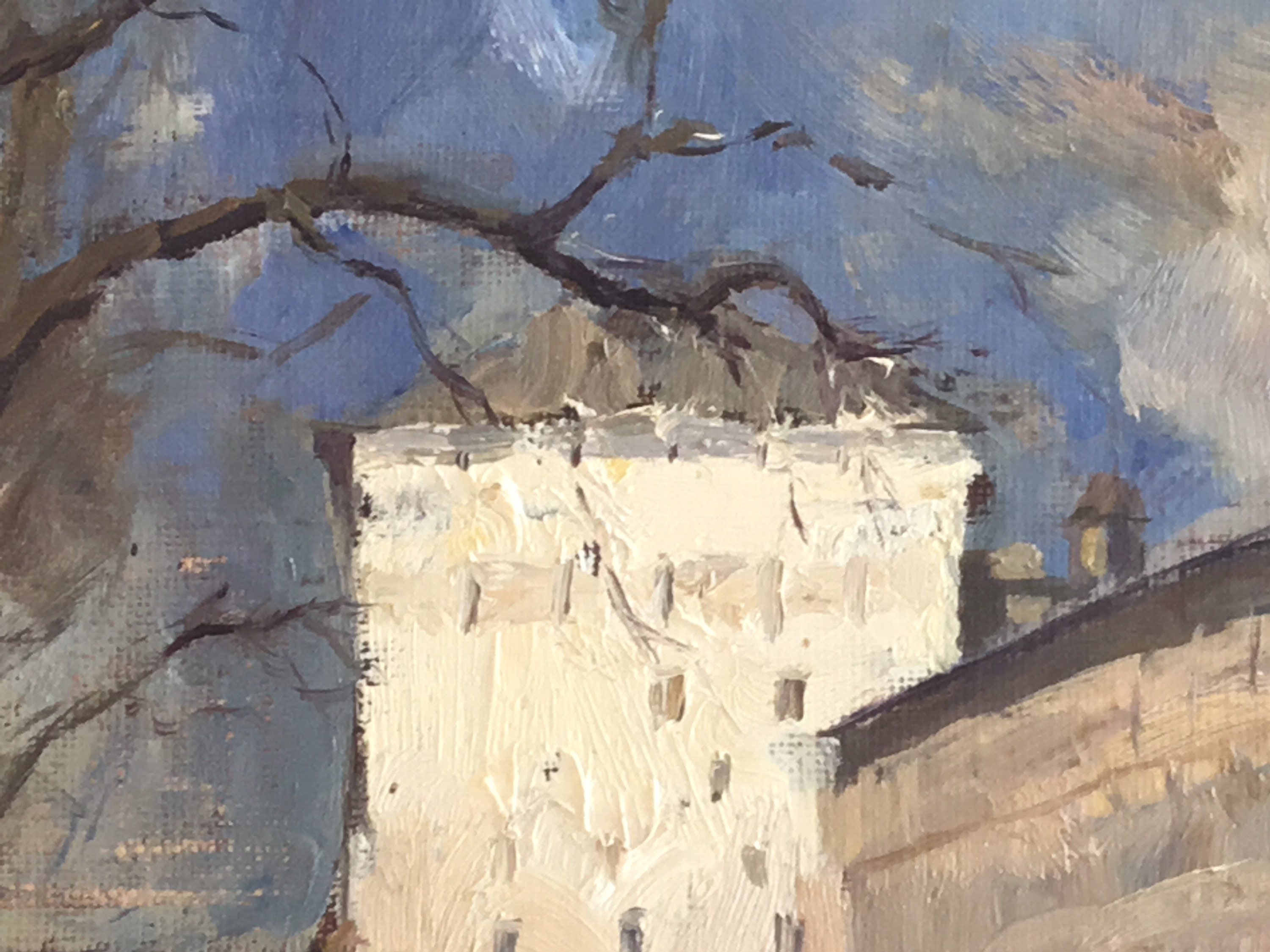 Rare Painting “1950s” oil on canvas cardboard — photo 7 of 11