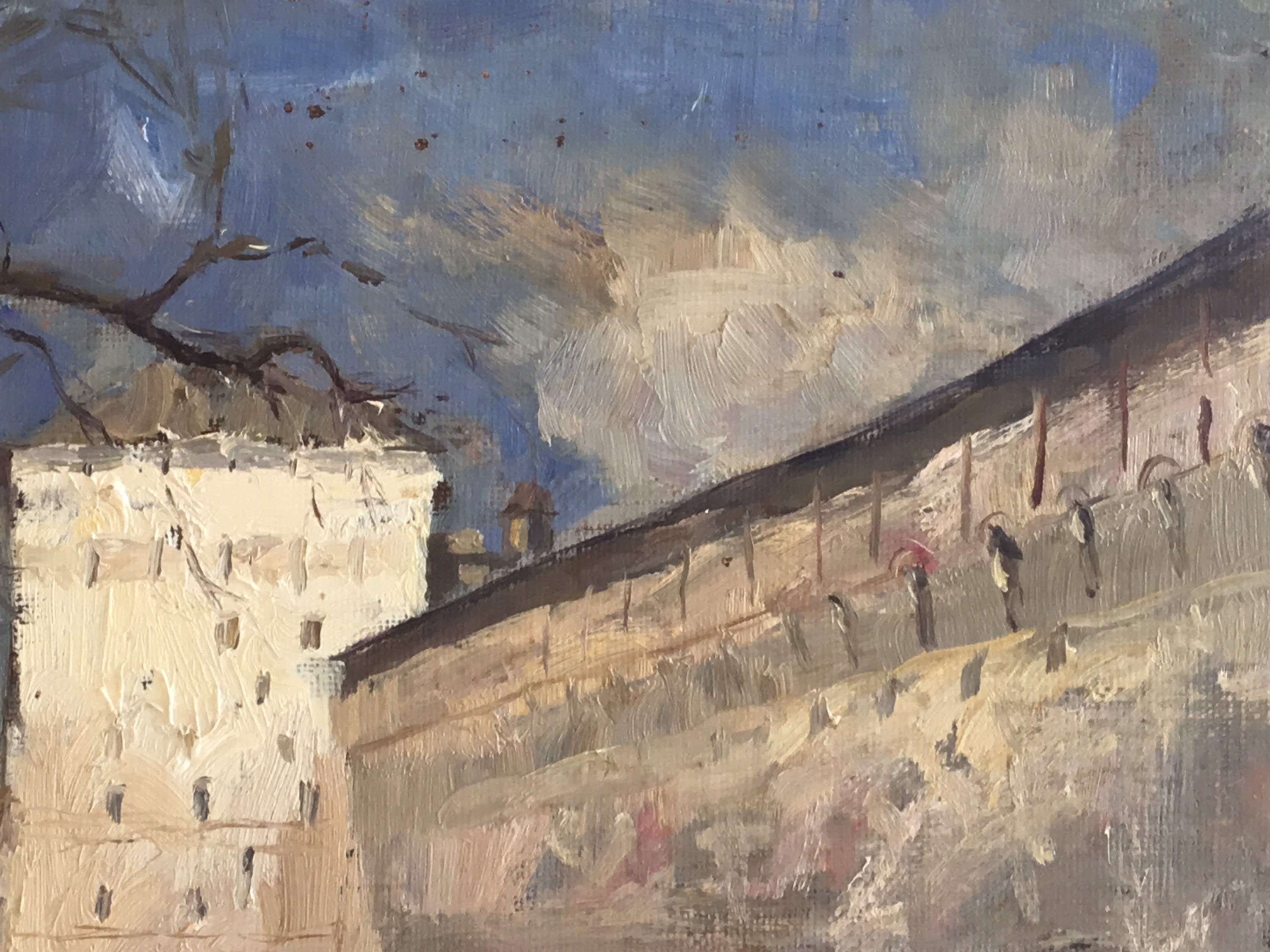Rare Painting “1950s” oil on canvas cardboard — photo 8 of 11