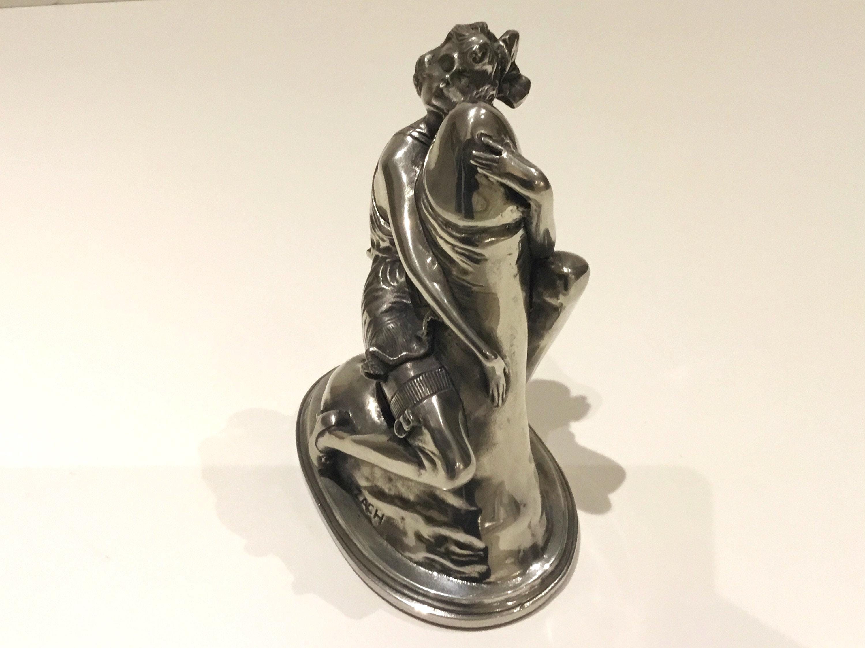 Art Deco Sculpture | 1930s Bruno Zach Silver Figurine, Austrian Statue — photo 4 of 11