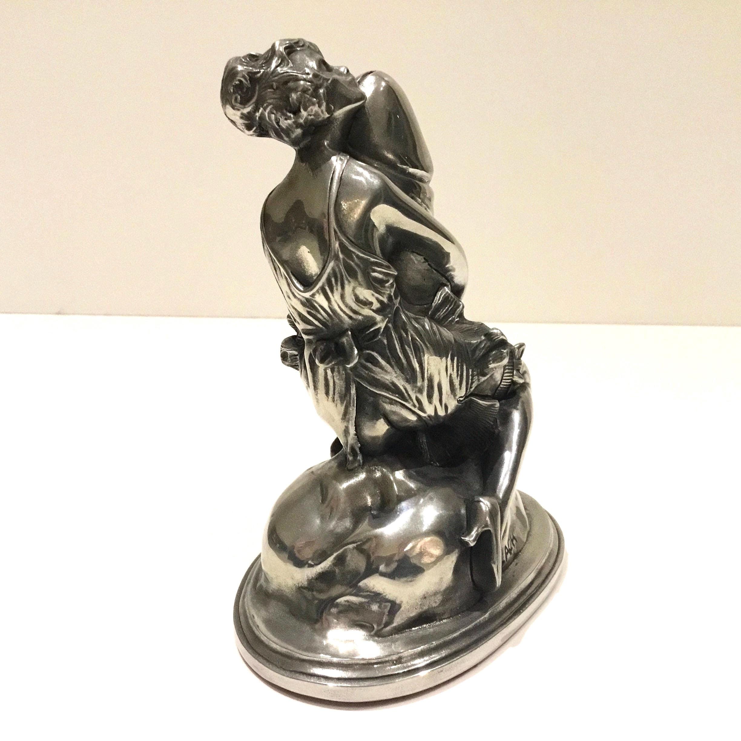 Art Deco Sculpture | 1930s Bruno Zach Silver Figurine, Austrian Statue — photo 7 of 11