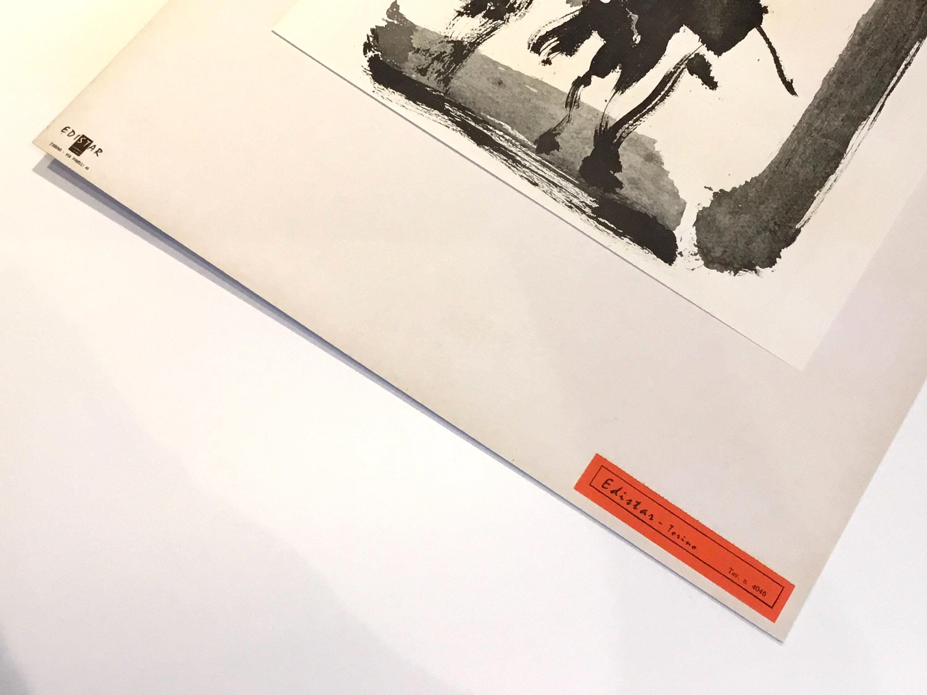 Vintage Art Print Picasso Lithograph (1960s) Toros y Toreros Edistar Edition — photo 5 of 7