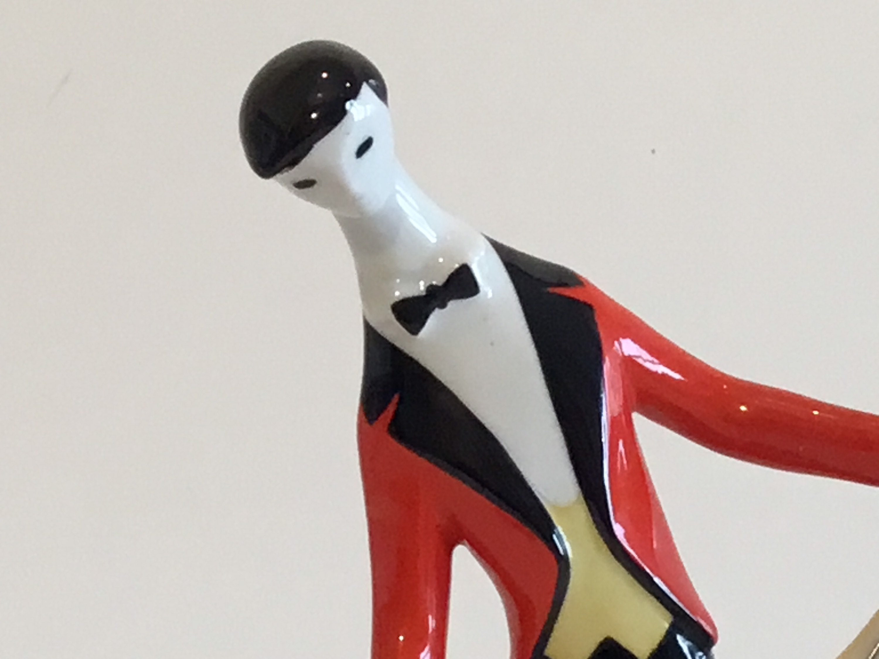 Vintage Porcelain Figurine | Zsolnay Hungary János Törók "Cello Player" 1960s Design — photo 10 of 11