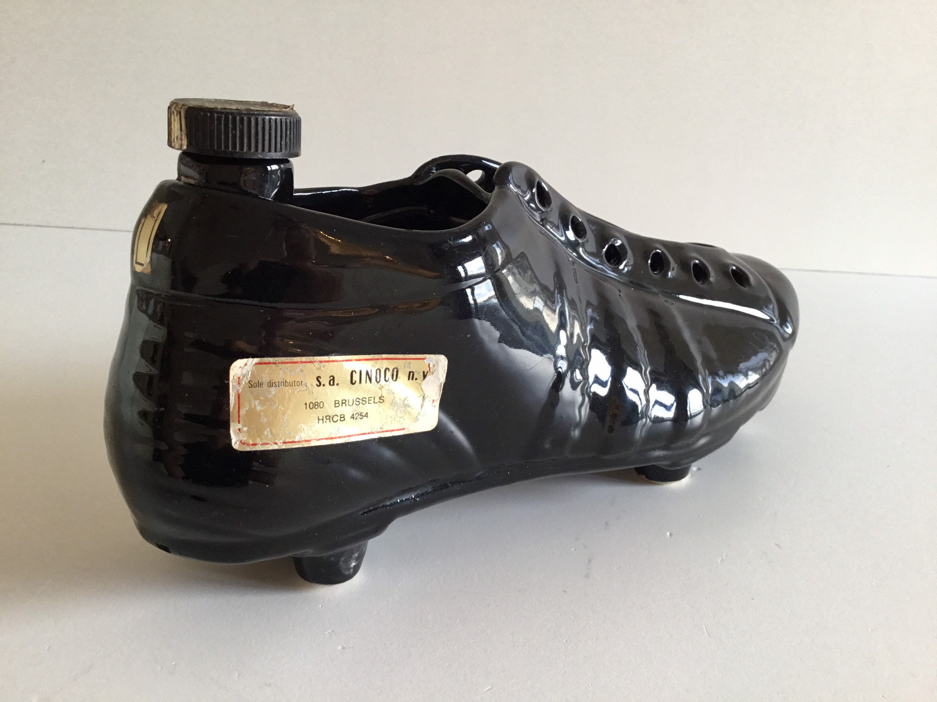 Vintage Bottle | 1981 KLEM Italian Football Boot, Garnier Liqueur Porcelain Bottle — photo 10 of 11