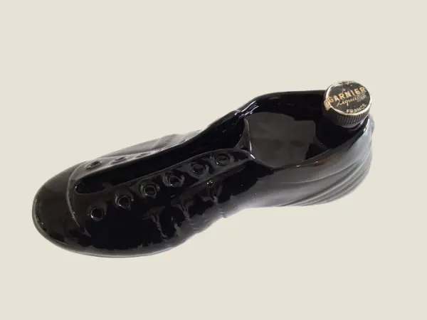 Vintage Bottle | 1981 KLEM Italian Football Boot, Garnier Liqueur Porcelain Bottle