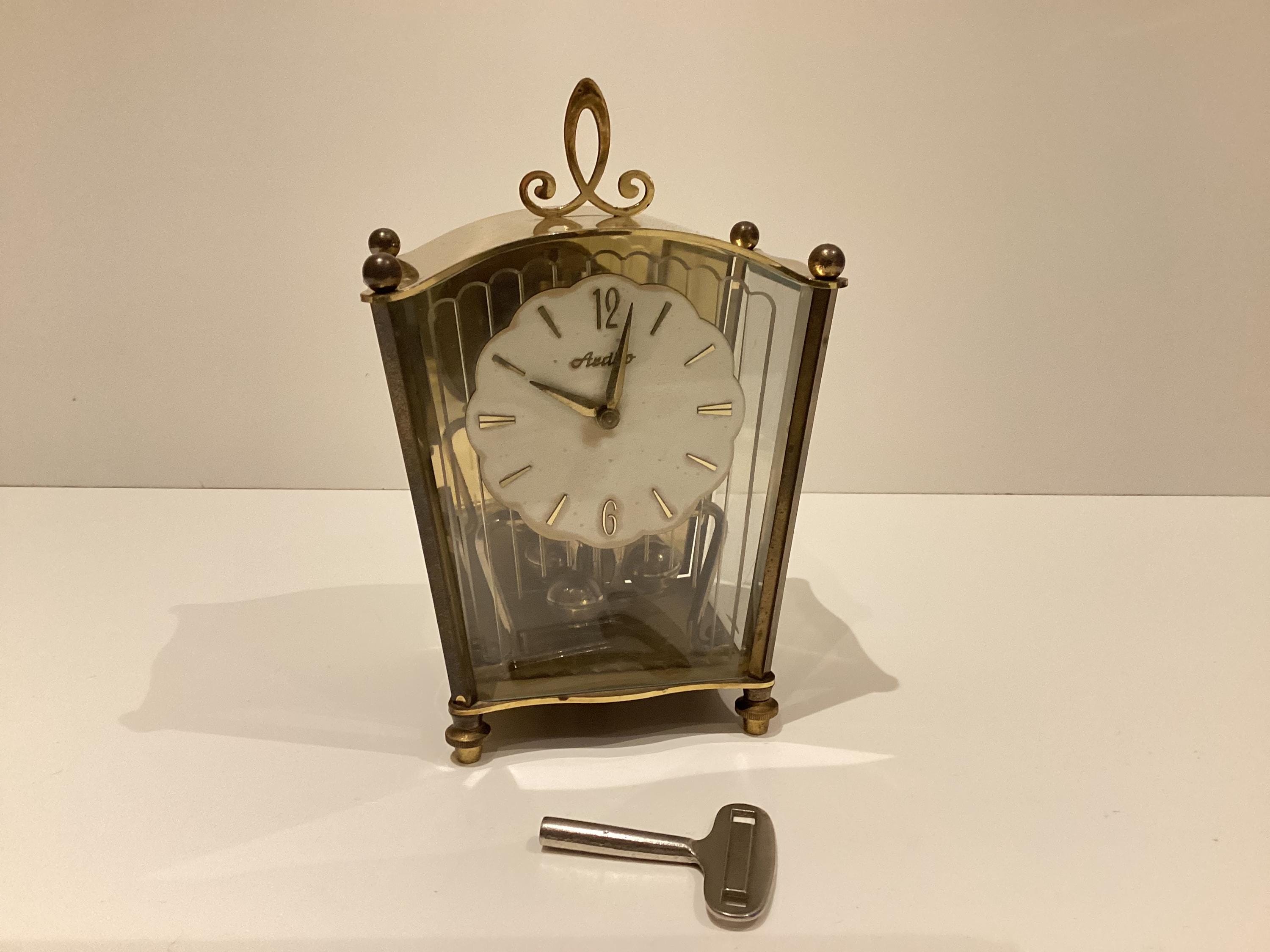 Antique Art Deco Mantel Clock – French Black Marble & Deer Sculpture (1930s) — photo 10 of 10