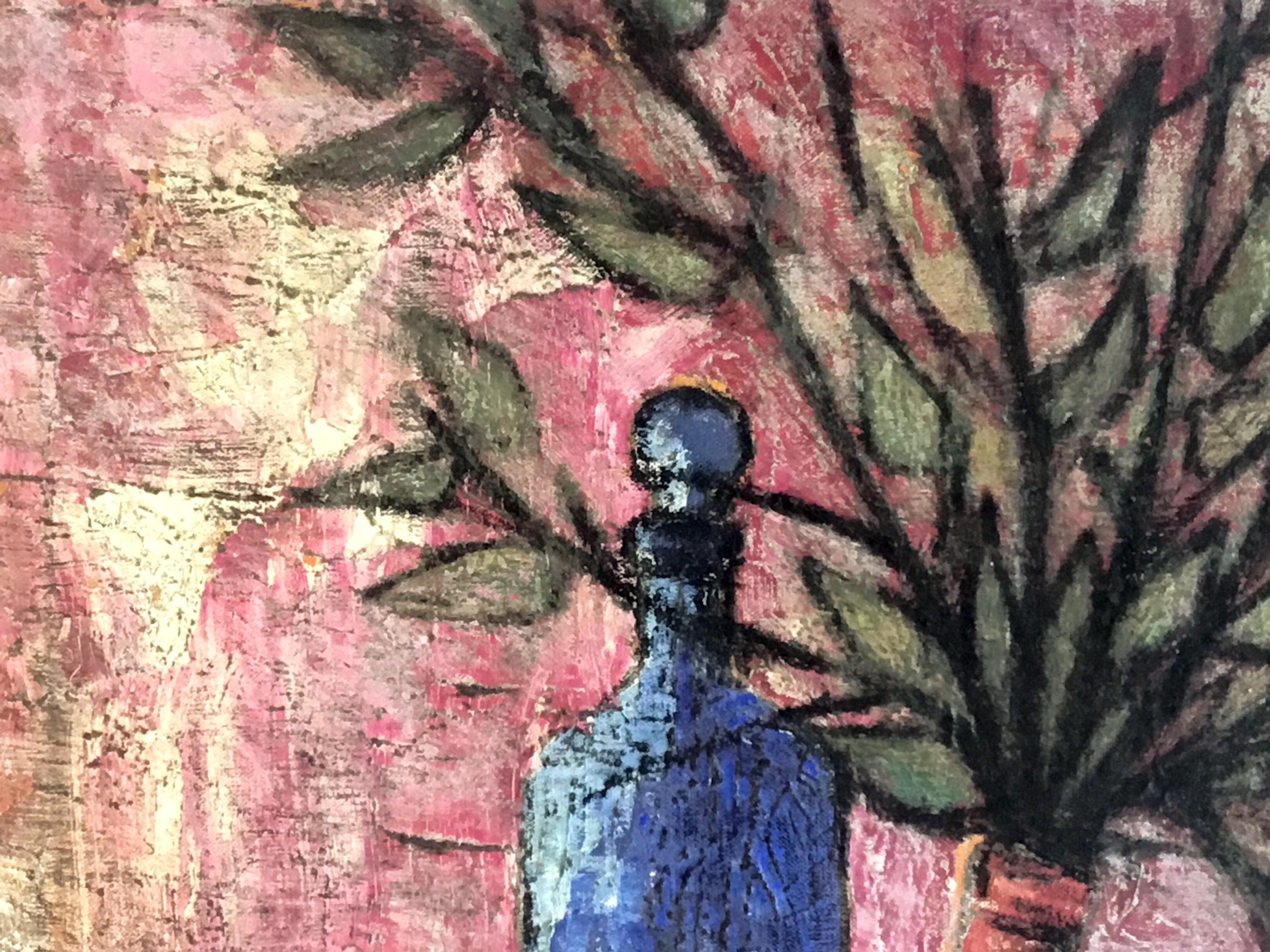Vintage Floral Painting | 1965 Piet Devolder Belgian Artist, Signed Oil on Canvas — photo 3 of 7